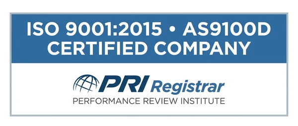 ISO 9001:2015 Certified Company - PRI Registrar
